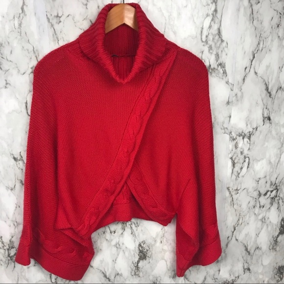 bebe Red Turtleneck Sweater - Picture 2 of 4